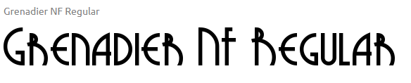 Granadier font